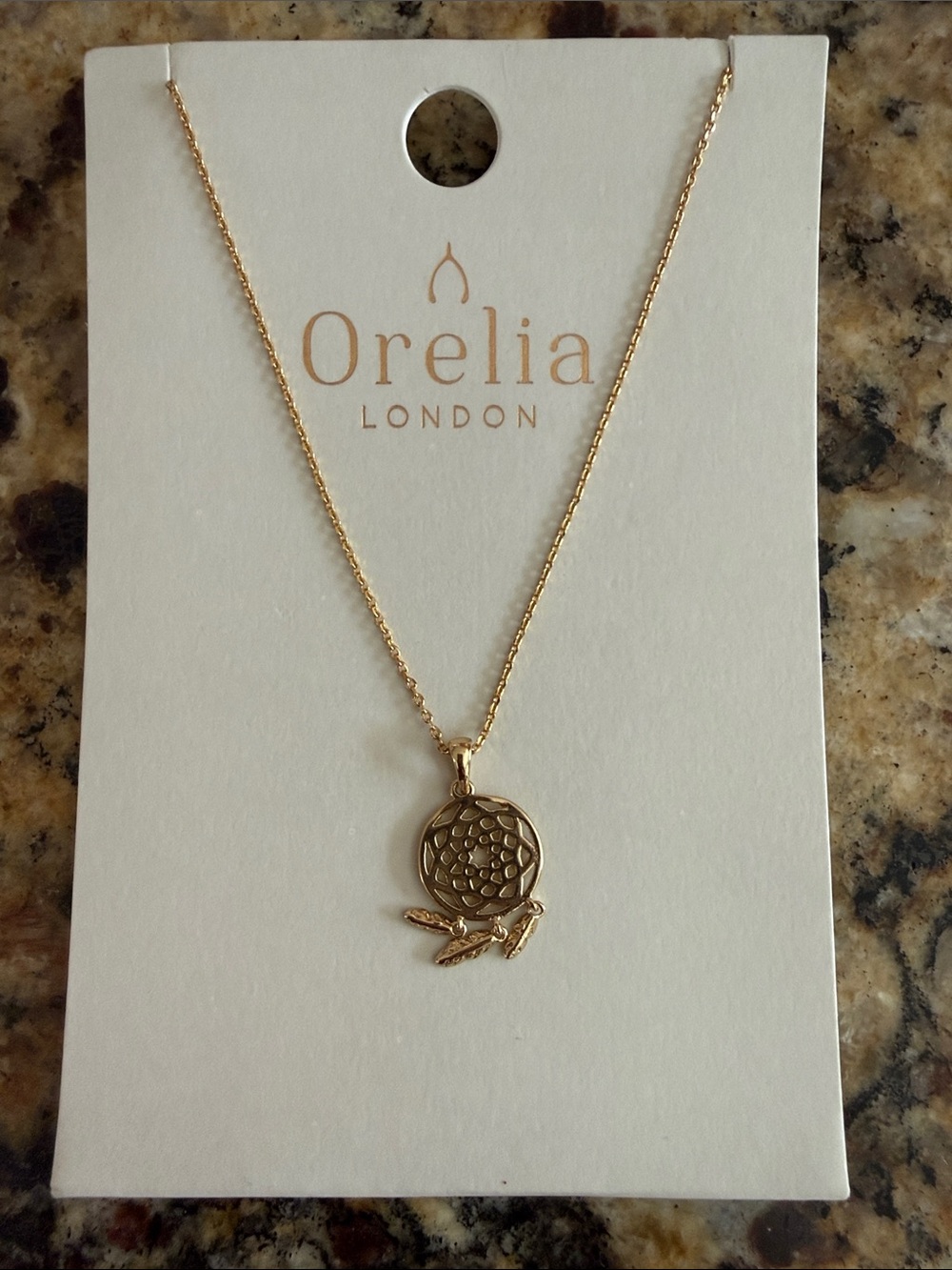 Gold Dreamcatcher & Fox Layered Necklace